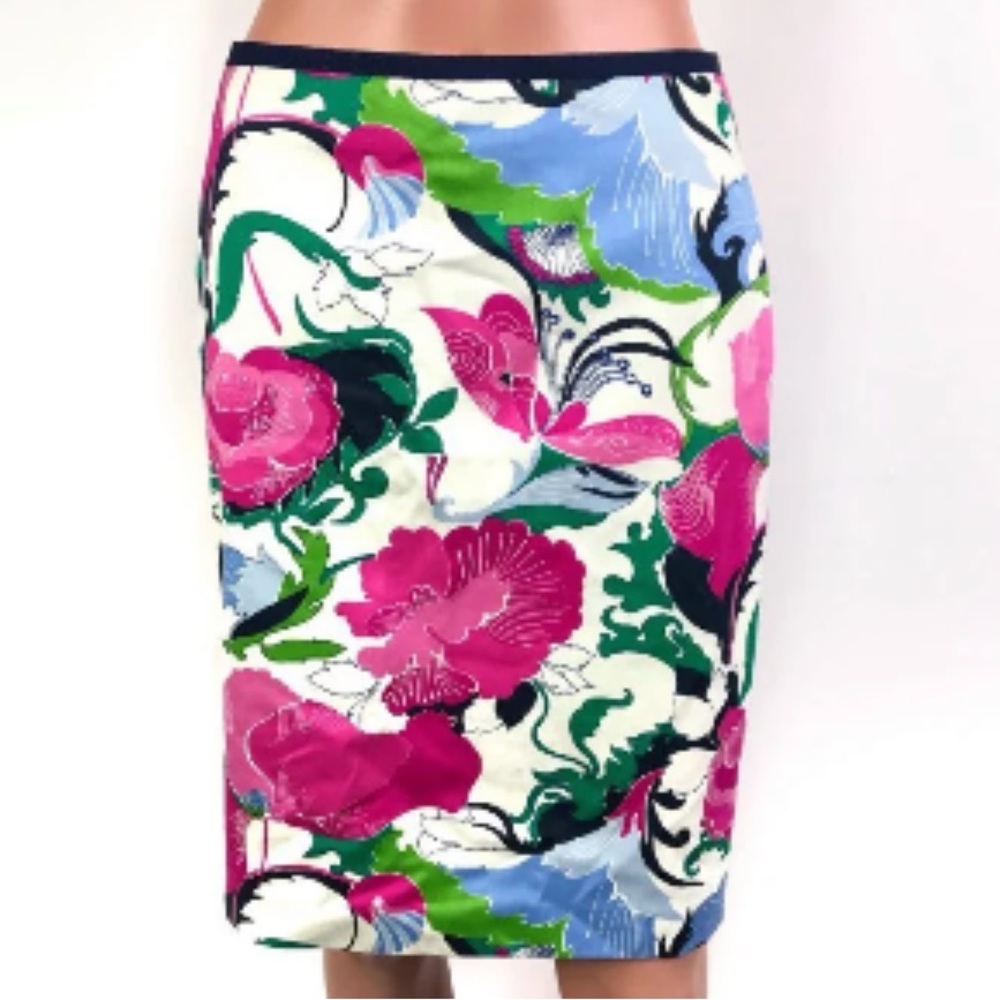 Talbots Floral Pencil Skirt